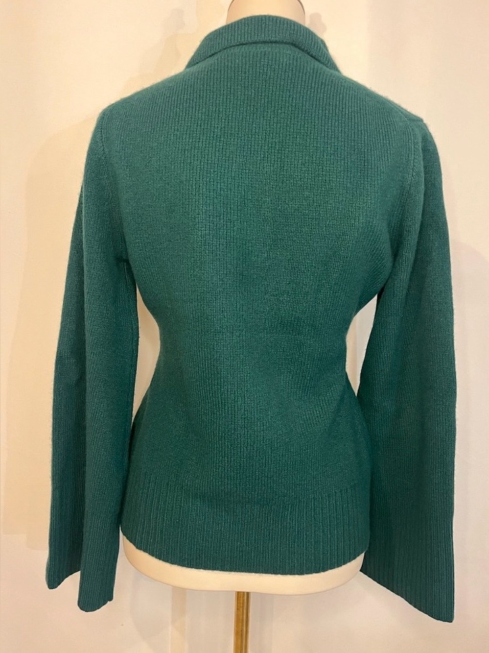 J.Crew Milano-stitch cinched-waist cardigan midnight foliage - Picture 6 of 7